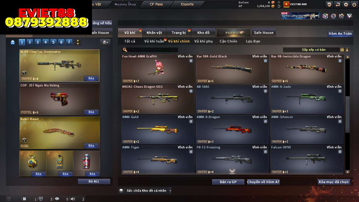 shop acc cf uy tin gia re
